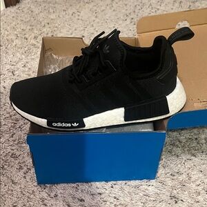Adidas nmd_r1 prime blue Black and White Sneakers